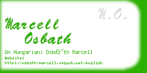 marcell osbath business card